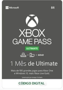 Xbox Gamepass Ultimate 1 Mes - código de 25 dígitos - Assinaturas e Premium