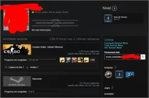 CS GO PRIME - 4/5 Medalhas - para fazer de Main - Counter Strike