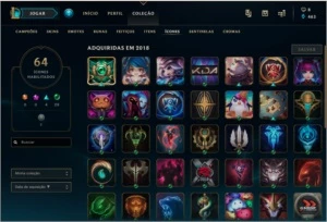 Conta LoL Platina com Skin Rara - League of Legends