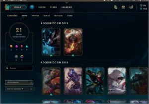 Conta LoL Platina com Skin Rara - League of Legends
