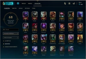 Conta LoL Platina com Skin Rara - League of Legends