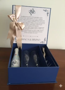 Caixa Convite Cartonada Padrinhos - Artesanato e Personalizados