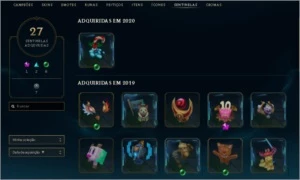 Vendo conta LOL, lvl 323, tier ouro season passada - League of Legends
