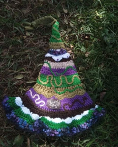 Chapéu de bruxa magia - Artesanato e Personalizados