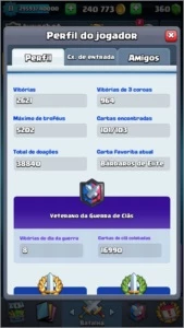 conta clash royale 4000 troféus