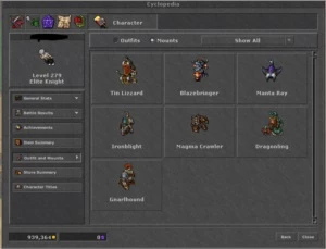 EK 279 skills 113 + RP 271 skills 115  - 35% Loyalty - Tibia