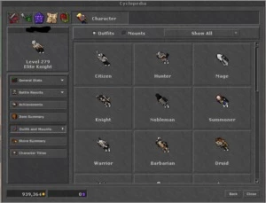 EK 279 skills 113 + RP 271 skills 115  - 35% Loyalty - Tibia