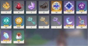 Conta com Hutao + Tartaglia + Atlas + Arco de Amos AR 45 - Genshin Impact