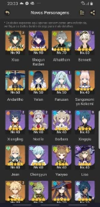 Conta 3 Armas Assinaturas Ar52 Genshim Impact - Genshin Impact