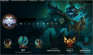 Conta gold V mmr alto ! smurf completa - League of Legends LOL