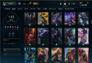 Unranked com 150 Champs e 145 Skins ( MAIN TOP ) - League of Legends LOL