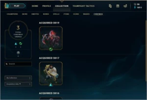 CONTA LOL GOLD 3 130 CHAMPS 122 SKINS - League of Legends