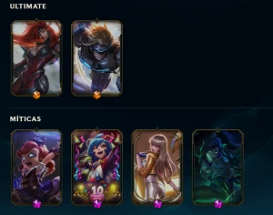 conta league of legends 305 skins, 691 icones, conta 2015 LOL