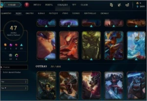 conta lol bem completa lv 314 137 champs e 47 skins (boas) - League of Legends