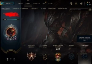 conta lol bem completa lv 314 137 champs e 47 skins (boas) - League of Legends