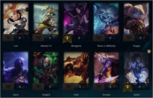 Conta Smurf MESTRE, mmr alto, caindo Master/GM/Challenger - League of Legends LOL