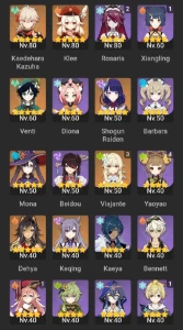 Genshin Impact account