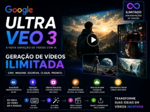 Google veo3.1 | Flow Ultra | Vídeos e Imagens | Entrega Ráp - Inteligência Artificial