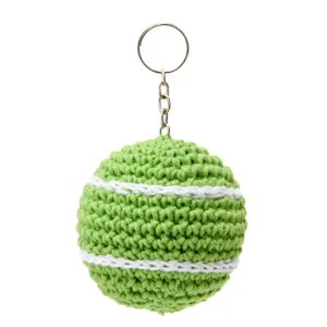 Chaveiro Bola de Tênis Amigurumi - Artesanato e Personalizados