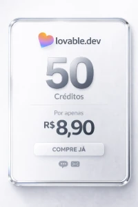🔥💳 Lovable.dev — 50 Créditos por R$ 8,90 (Entrega rápida) - Outros