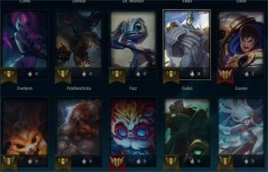 conta  lol com 86 skin - League of Legends