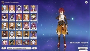 Genshin Impact + de 48 itens 5 estrela