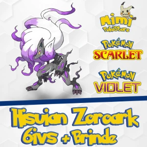 Hisuian Zoroark ou Zorua Shiny 6IVs - Pokémon Scarlet Violet - Outros