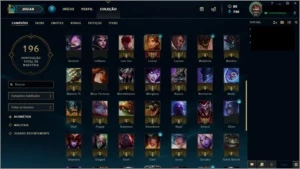 Conta Platina Com borda Platina - League of Legends LOL