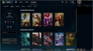 Conta Platina Com borda Platina - League of Legends LOL