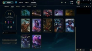 Conta Platina Com borda Platina - League of Legends LOL