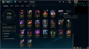 Conta Platina Com borda Platina - League of Legends LOL