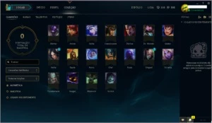 Conta league of legends 18 campeões 2 skins 2 runepages LOL
