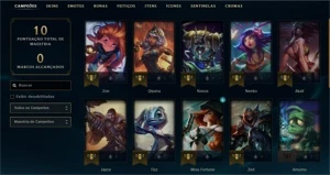 Conta Sem Rank 0 partidas MD10 - League of Legends LOL