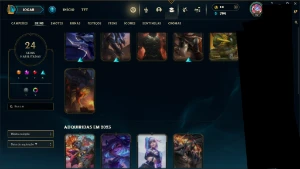 Conta LoL LV 90  com skins - League of Legends