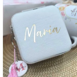 Kit Caneca e Porta-Joias Personalizados - Artesanato e Personalizados
