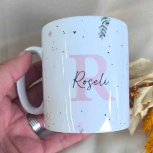 Kit Caneca e Porta-Joias Personalizados - Artesanato e Personalizados