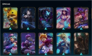 Conta LOL Bronze, skins ultimate, 1 mística e muitas épicas - League of Legends