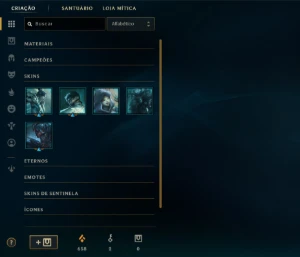 Conta Lol Diamante Iv Mono ADC Todos Os Campeões 127 Skins - League of Legends