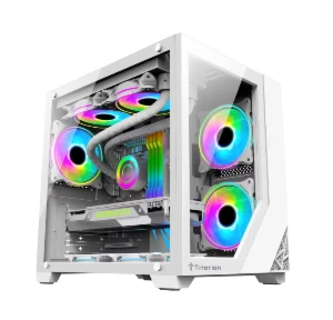 Gabinete pc gamer aquario vidro branco - Produtos Físicos