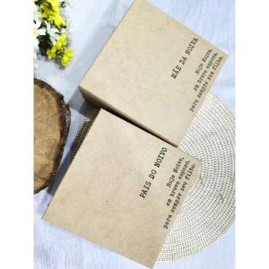Caixa MDF Personalizada para Padrinhos - Artesanato e Personalizados