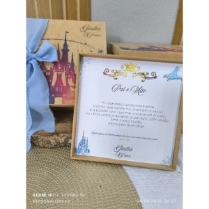 Caixa MDF Personalizada para Padrinhos - Artesanato e Personalizados