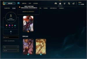 Conta ouro 4 baratinha com 22 champs e 3 skins (1 Ultimate) - League of Legends LOL