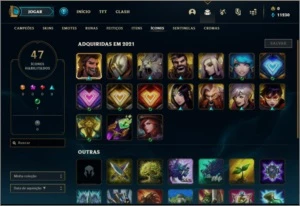 Conta ouro 4 baratinha com 22 champs e 3 skins (1 Ultimate) - League of Legends LOL