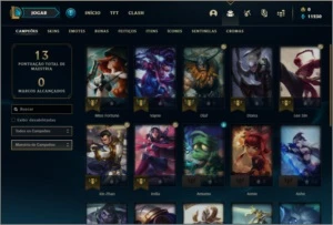 Conta ouro 4 baratinha com 22 champs e 3 skins (1 Ultimate) - League of Legends LOL