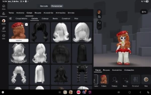 Conta Roblox, feminina.