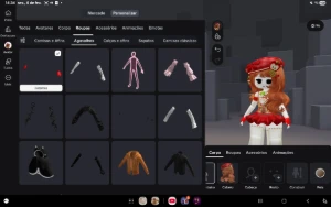 Conta Roblox, feminina.