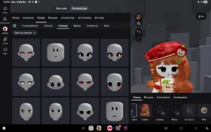 Conta Roblox, feminina.