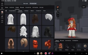 Conta Roblox, feminina.