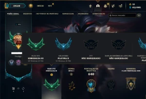 Platina 2 com TODOS os champs e 149 Skins ( MAIN ADC / SUP ) - League of Legends LOL