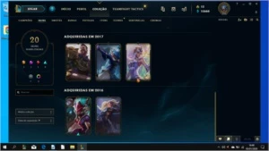 Lol Ouro 3 - 20 skins - League of Legends